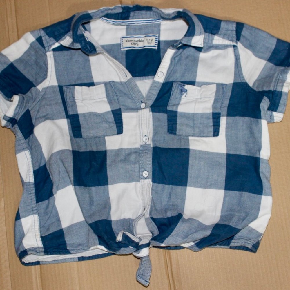 abercrombie plaid crop top